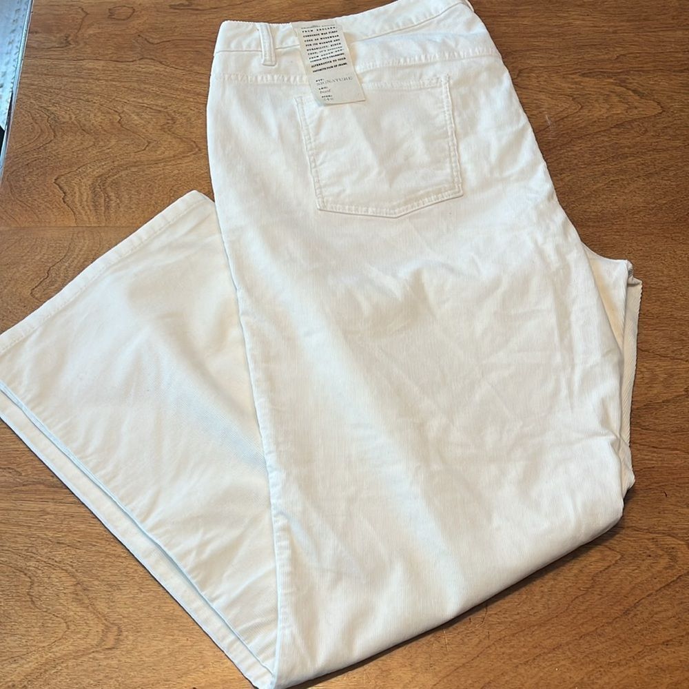 NWT Talbots Cream Corduroy Signature Boot Cut Jea… - image 8